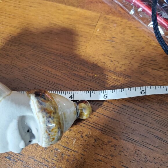 Vintage Little Round Ceramic Santa - Beige - Picture 7 of 8